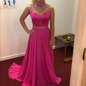 Sherri Hill Hot Pink prom/pageant gown